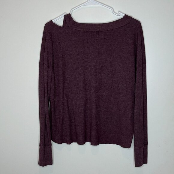 Wildfox "Avoiding Everything" Purple V-Neck Long Sleeve Sweater XS Womens - Picture 6 of 9